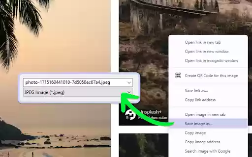 Unsplash JPG Fixer  from Chrome web store to be run with OffiDocs Chromium online