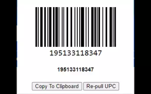 UPC Extractor  from Chrome web store to be run with OffiDocs Chromium online