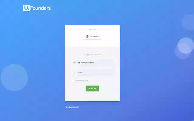 UpFounders People Assistant  from Chrome web store to be run with OffiDocs Chromium online