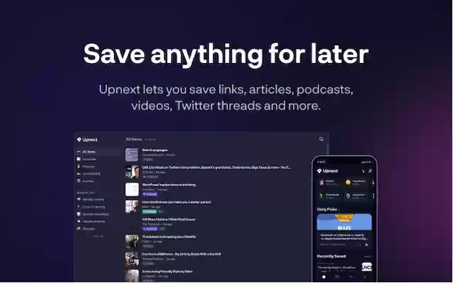 Up Next from Chrome web store to be run with OffiDocs Chromium online Up Next from Chrome web store to be run with OffiDocs Chromium online