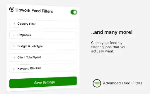 Upwork Advanced Filter  from Chrome web store to be run with OffiDocs Chromium online