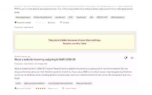 Upwork Job Helper  from Chrome web store to be run with OffiDocs Chromium online