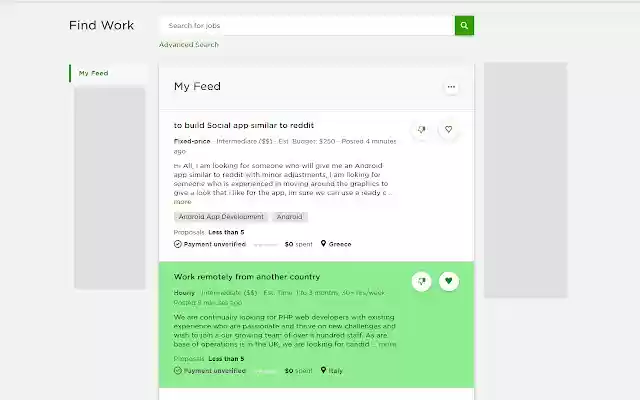 Upwork Liked Job Marker  from Chrome web store to be run with OffiDocs Chromium online