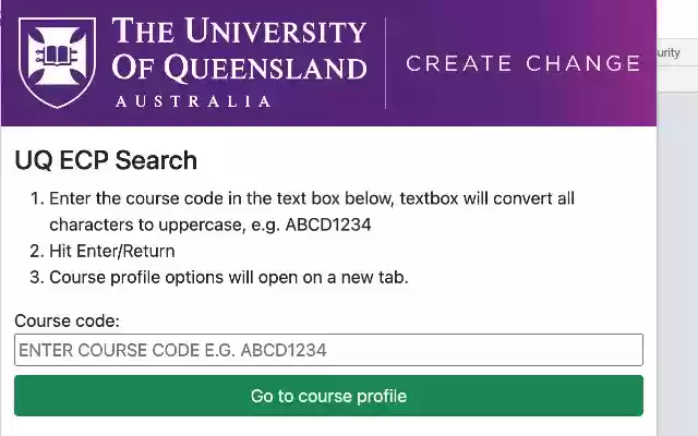UQ ECP Search Extension from Chrome web store to be run with OffiDocs Chromium online UQ ECP Search Extension from Chrome web store to be run with OffiDocs Chromium online