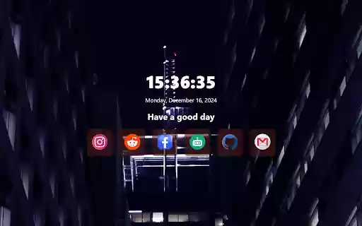 Urban Nightfall  from Chrome web store to be run with OffiDocs Chromium online