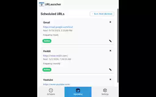 URLauncher  from Chrome web store to be run with OffiDocs Chromium online