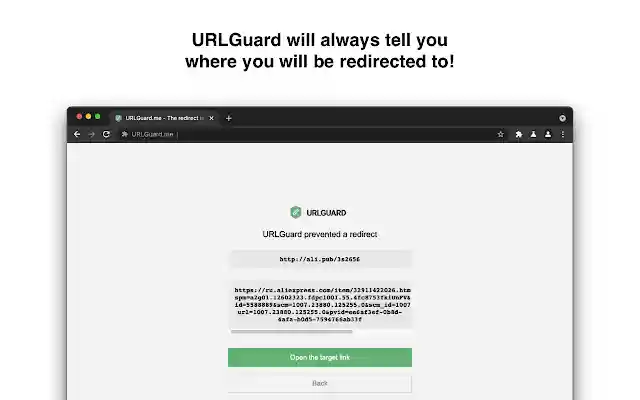 URLGuard.me from Chrome web store to be run with OffiDocs Chromium online URLGuard.me from Chrome web store to be run with OffiDocs Chromium online