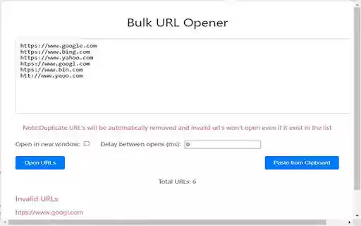 URL MULTITABBER  from Chrome web store to be run with OffiDocs Chromium online