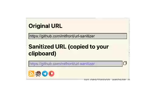 URL Sanitizer from Chrome web store to be run with OffiDocs Chromium online URL Sanitizer from Chrome web store to be run with OffiDocs Chromium online