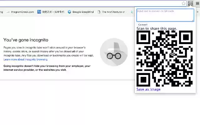 URL to QR code converter  from Chrome web store to be run with OffiDocs Chromium online