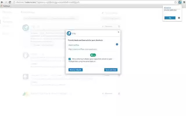 Urly  from Chrome web store to be run with OffiDocs Chromium online