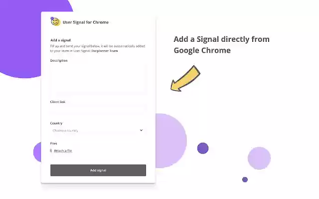 User Signal  from Chrome web store to be run with OffiDocs Chromium online