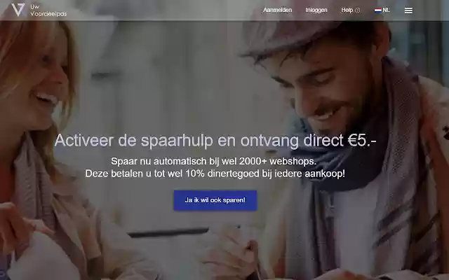 UWvoordeelpas Spaarhulp  from Chrome web store to be run with OffiDocs Chromium online