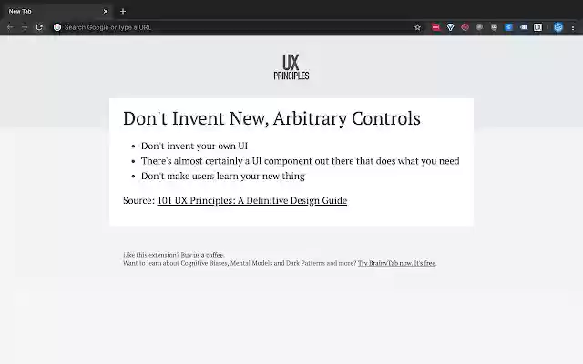 UX Principles from Chrome web store to be run with OffiDocs Chromium online UX Principles from Chrome web store to be run with OffiDocs Chromium online