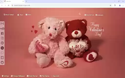 Valentines Day Wallpaper  from Chrome web store to be run with OffiDocs Chromium online