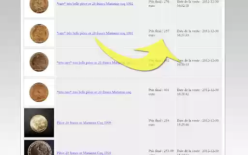 Valeur monnaie  from Chrome web store to be run with OffiDocs Chromium online