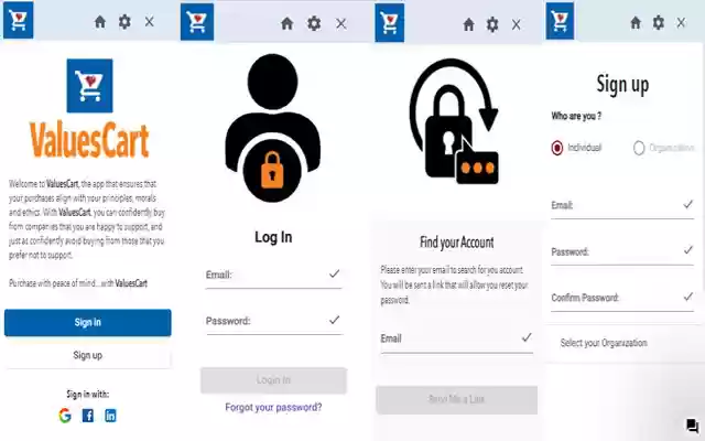 Values Cart  from Chrome web store to be run with OffiDocs Chromium online