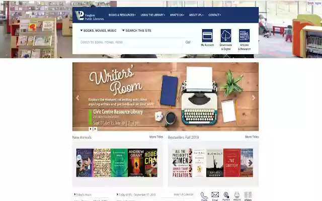 Vaughan Public Libraries Pleasant Ridge  from Chrome web store to be run with OffiDocs Chromium online