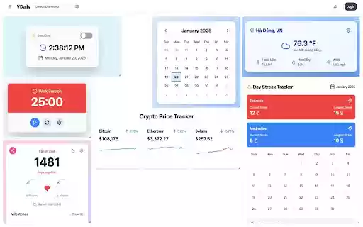VDaily from Chrome web store to be run with OffiDocs Chromium online VDaily from Chrome web store to be run with OffiDocs Chromium online