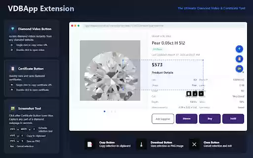 VDBApp Extension  from Chrome web store to be run with OffiDocs Chromium online