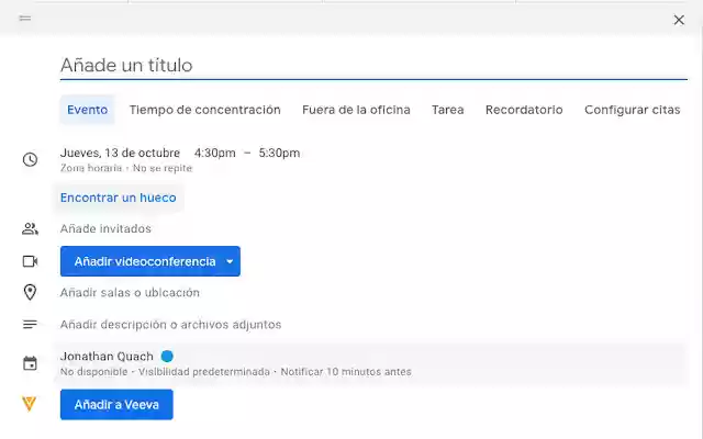 Veeva Activities  from Chrome web store to be run with OffiDocs Chromium online
