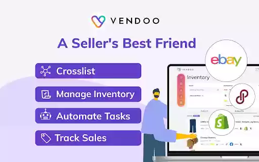 Vendoo Extension v3  from Chrome web store to be run with OffiDocs Chromium online