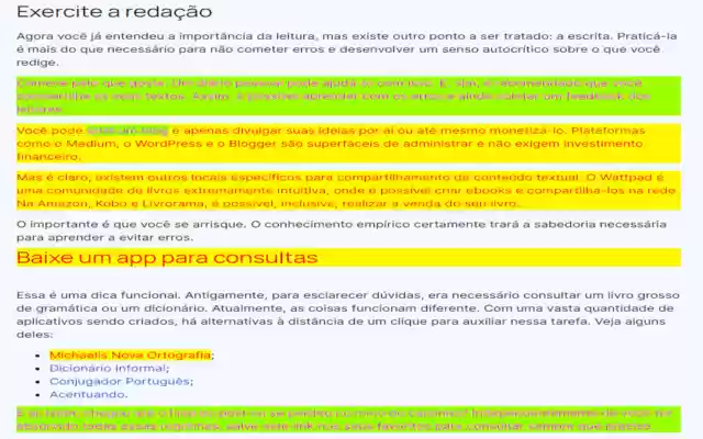 Verificador Ortográfico  from Chrome web store to be run with OffiDocs Chromium online
