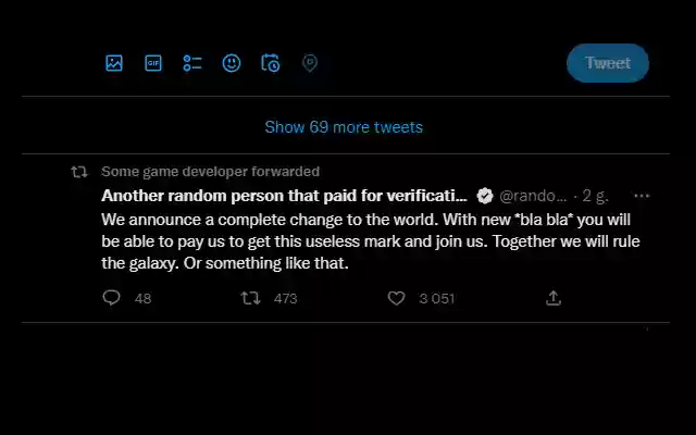 Verified Bird  from Chrome web store to be run with OffiDocs Chromium online