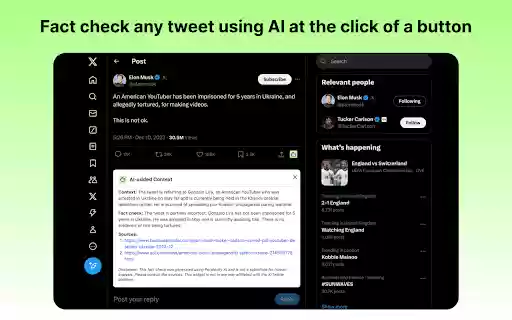 VeriTweets Fact Check Tweets Instantly from Chrome web store to be run with OffiDocs Chromium online VeriTweets Fact Check Tweets Instantly from Chrome web store to be run with OffiDocs Chromium online