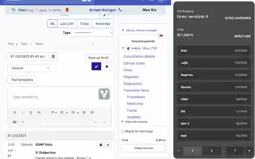 Vetnio Browser Extension  from Chrome web store to be run with OffiDocs Chromium online