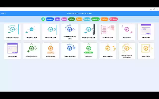 VEXcode 123  from Chrome web store to be run with OffiDocs Chromium online