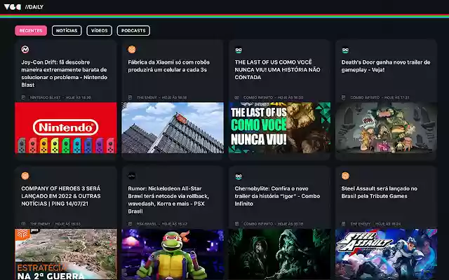 VGC.daily | A homepage que todo Gamer merece from Chrome web store to be run with OffiDocs Chromium online VGC.daily | A homepage que todo Gamer merece from Chrome web store to be run with OffiDocs Chromium online