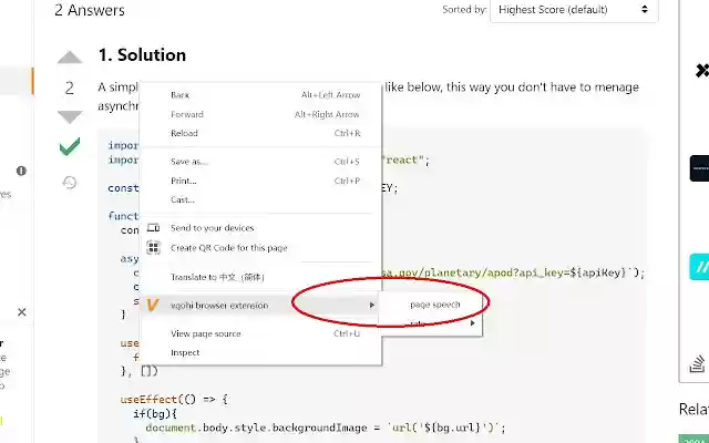 vgohi browser extension  from Chrome web store to be run with OffiDocs Chromium online