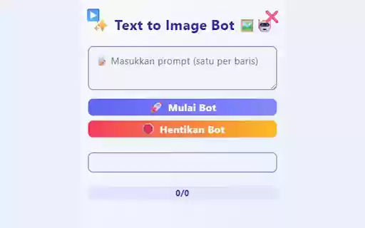 Vheer Text to Image Bot  from Chrome web store to be run with OffiDocs Chromium online