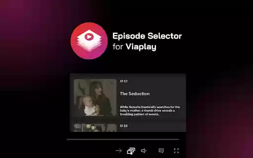 Viaplay Episode Selector: episode list.  from Chrome web store to be run with OffiDocs Chromium online