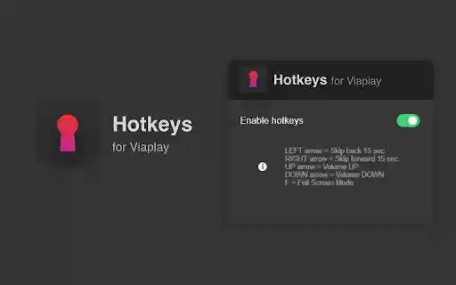 Viaplay Hotkeys: keyboard shortcuts from Chrome web store to be run with OffiDocs Chromium online Viaplay Hotkeys: keyboard shortcuts from Chrome web store to be run with OffiDocs Chromium online