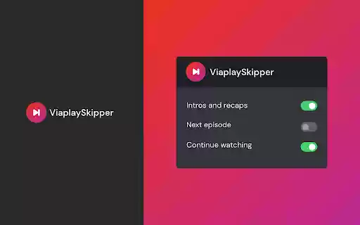 Viaplay Skipper: skip recaps, intros  more  from Chrome web store to be run with OffiDocs Chromium online