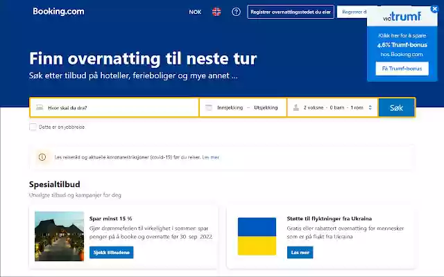 ViaTrumf Bonusvarsler từ cửa hàng Chrome trực tuyến sẽ chạy với OffiDocs Chrome trực tuyến