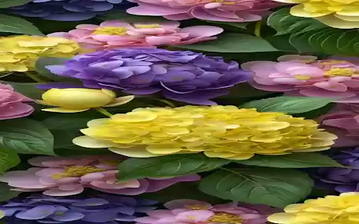 Vibrant flowers Wallpaper  from Chrome web store to be run with OffiDocs Chromium online
