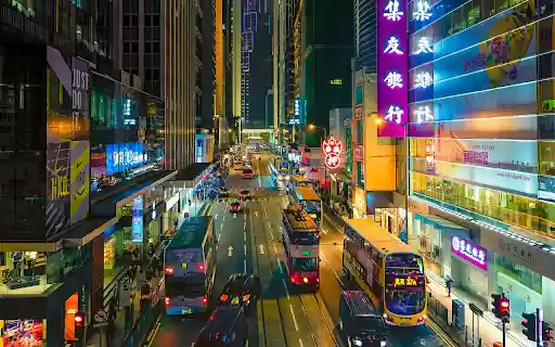Vibrant Night in Old Hong Kong Streets  from Chrome web store to be run with OffiDocs Chromium online