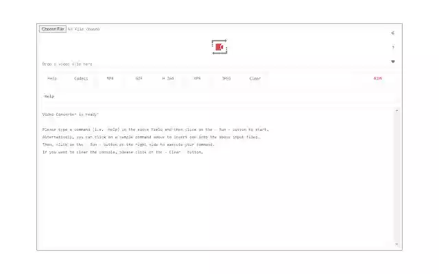 Video Converter  from Chrome web store to be run with OffiDocs Chromium online