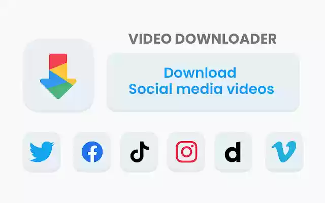 Video Downloader for Chrome  from Chrome web store to be run with OffiDocs Chromium online