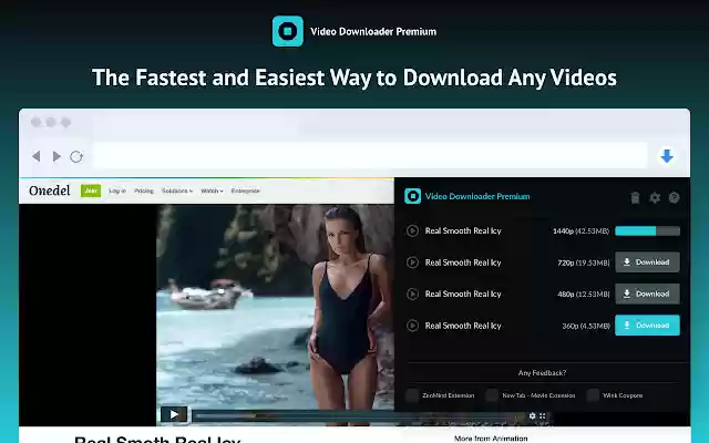 Chrome web mağazasından Video Downloader Premium, OffiDocs Chromium çevrimiçi ile çalıştırılacak