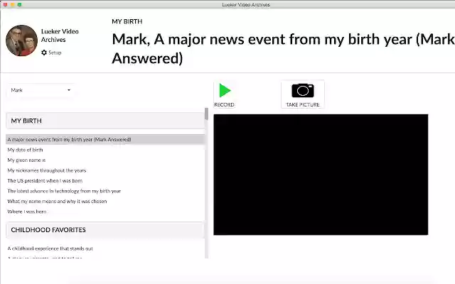 Video „Record My Life“ aus dem Chrome-Webshop zur Ausführung mit OffiDocs Chromium online