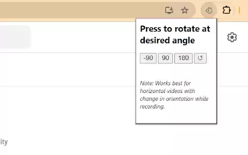 Video rotator  from Chrome web store to be run with OffiDocs Chromium online