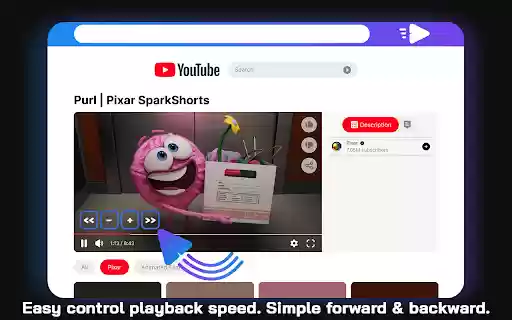 Video Speed Up Controller for Chrome ⏩  from Chrome web store to be run with OffiDocs Chromium online