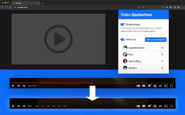 Video spoilerless from Chrome web store to be run with OffiDocs Chromium online Video spoilerless from Chrome web store to be run with OffiDocs Chromium online