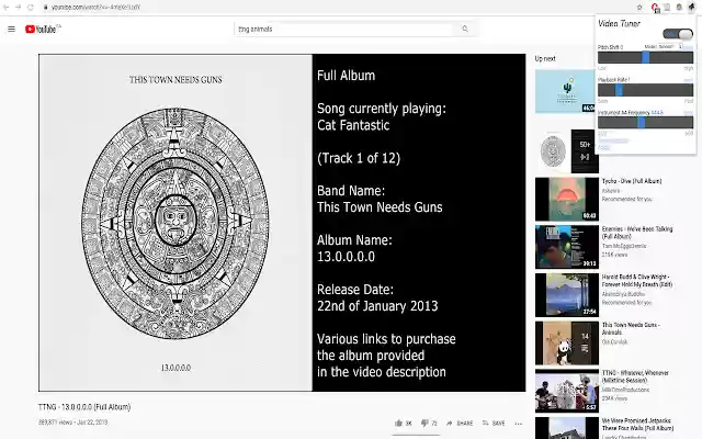 Video Tuner  from Chrome web store to be run with OffiDocs Chromium online