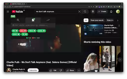 Video Word Search from Chrome web store to be run with OffiDocs Chromium online Video Word Search from Chrome web store to be run with OffiDocs Chromium online