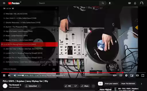 VidNav for Youtube  from Chrome web store to be run with OffiDocs Chromium online